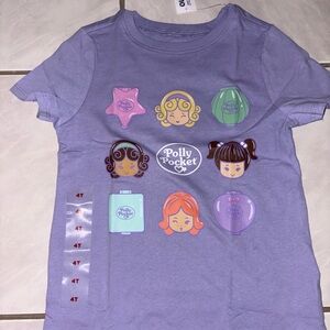 Old Navy Purple Polly Pocket Kids Short Sleeve Tee